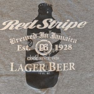 Red Stripe tee shirt